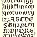 Font page from Lloyd Reynold's class at Reed College
