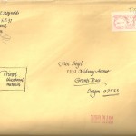 Envelope cover from Lloyd Reynolds to Yamuna