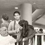 Janaki taking Prabhupada's ticket away